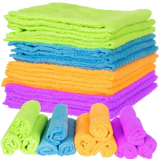 [00006086] Set 12 lavete din microfibră pentru curățenie