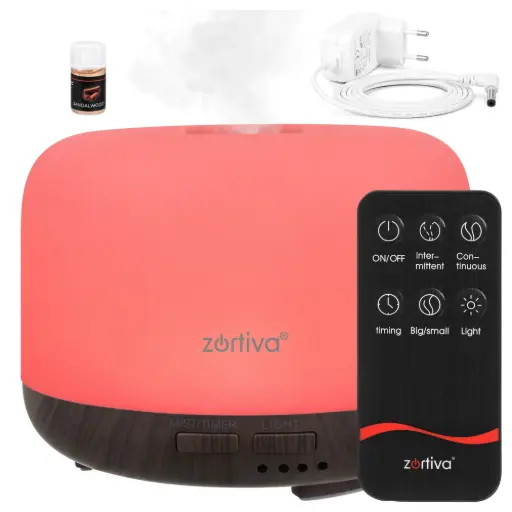 [00028220] Difuzor aromaterapie LED cu umidificator și telecomandă Zortiva