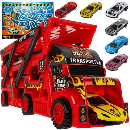 [00026303] Set camion TIR cu 6 mașinuțe