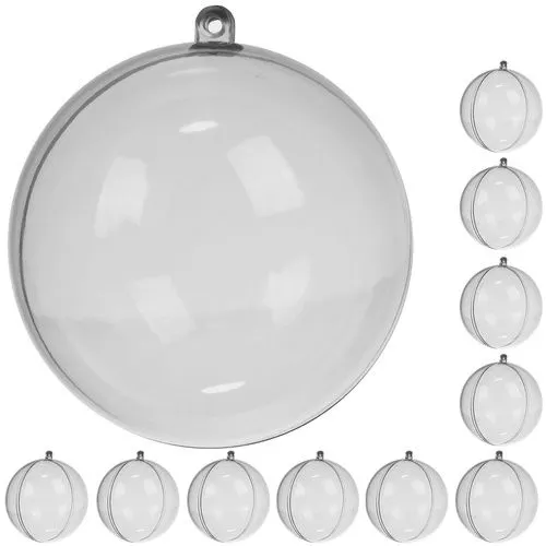 [00022277] Globuri transparente de 10 cm, set de 10 buc. Ruhhy