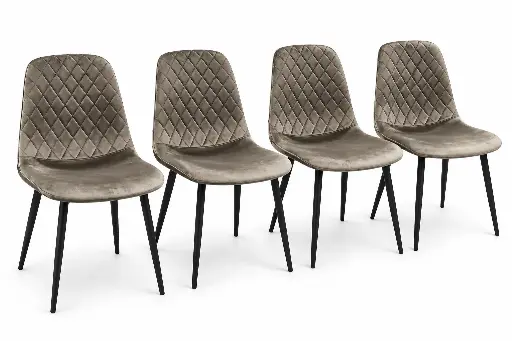 Set 4 scaune dining maro - Florida