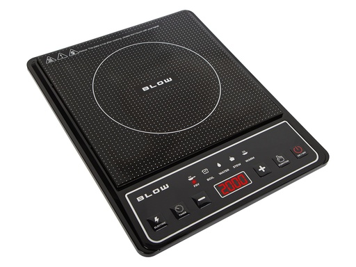 [44-045] Plită cu inducție Blow 2000 W, o zonă, control tactil, display LED, 5 programe, timer, 80–270 °C