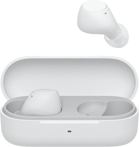 Sony WFC510 | Casti True Wireless - Mici si usoare, Conexiune Bluetooth multipunct, Sunet ambiental, Evaluare IPX4, Spotify Tap, Incarcare rapida, Durata de viata a bateriei de 22 de ore, iOS si Android - Alb