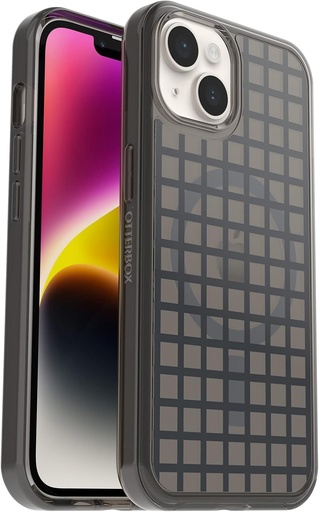 Husa Otterbox 77-90741 Symmetry+ pentru iPhone 14/iPhone 13 cu MagSafe, rezistenta la socuri, rezistenta la cadere, husa de protectie subtire, rezista de 3 ori mai multe picaturi decat standardul militar, antimicrobian, bej