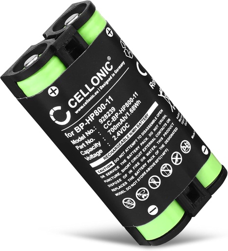 Baterie de schimb CELLONIC BP-HP800-11 pentru Sony MDR-RF995, MDR-RF995RK, WH-RF400 Baterie de schimb pentru casti fara fir Baterie de 700 mAh, baterie pentru casti, casti Bluetooth