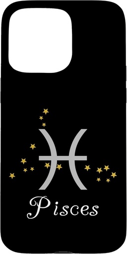 Husa pentru iPhone 15 Pro Max Zodiac Zodia Pesti, Constellation Star Astrology
