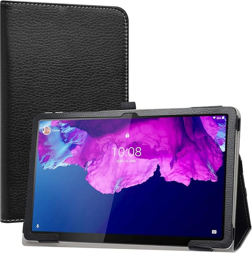 LiuShan compatibil cu husa Lenovo Tab P11 (TB-J606F TB-J606X), husa din piele PU si husa pliabila cu suport pentru tableta Lenovo Tab P11 de 11 inchi (nu este compatibila cu alte tablete), negru