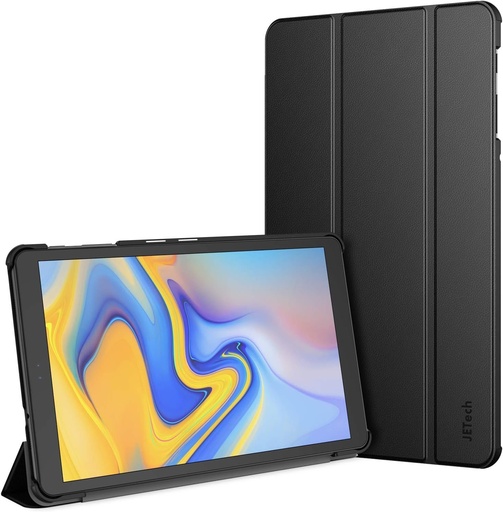 Husa JETech pentru Samsung Galaxy Tab A 10.5 2018 (SM-T590/T595/T597), trezire/dormire automata, neagra