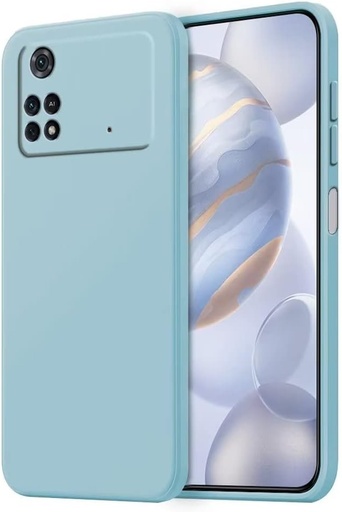 Husa HONLEN pentru POCO M4 Pro (4G) Husa de protectie, (6,43 inchi) Husa din silicon TPU lichid Anti zgarieturi Husa ultra subtire din silicon moale Gri lavanda