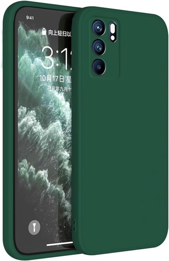 Husa Topme pentru Oppo Reno6 5G (6,43 inchi) Husa, protector TPU din silicon - Verde inchis