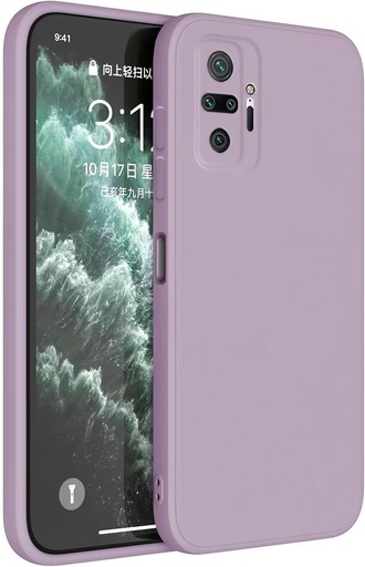 Husa Topme pentru Redmi Note 10 Pro (6,67 inchi) Husa, protectie TPU din silicon - iarba violet