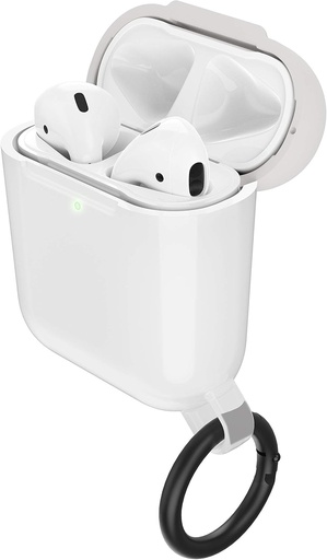 OtterBox pentru Apple AirPods (1a si a doua generatie), husa de protectie subtire, seria Ispra - transparent/gri