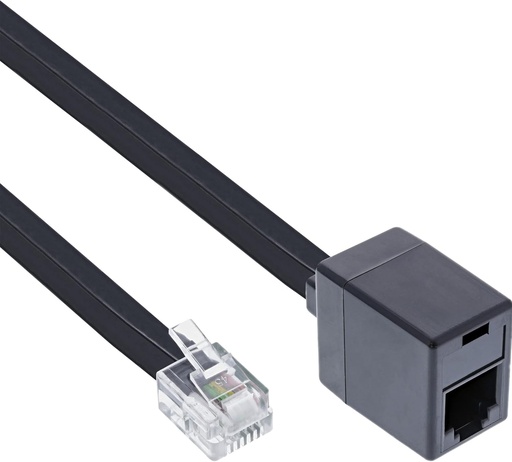 Extensie modulara InLine 18832, mufa/priza RJ12, 2 m