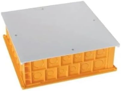 Cutie de jonctiune electrica - Cutie de jonctiune - Cutie de jonctiune pentru exterior impermeabila - Cutie speciala de mansarda cu capac 300 X 300/P95 Portocaliu - Debflex - 703990