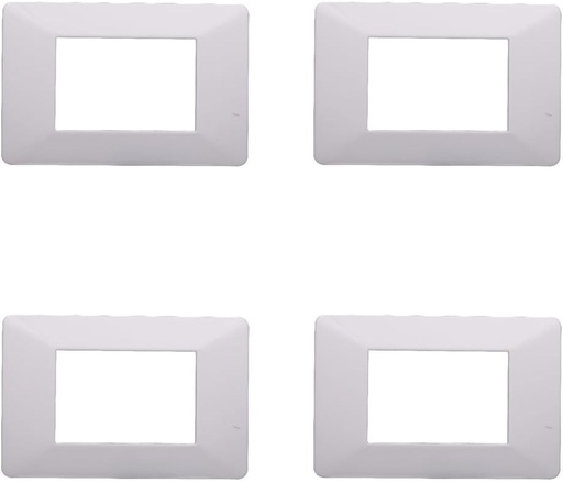 Placa plana ViMAR compatibila, Placi din plastic set 4 bucati, 3 locuri pentru inlocuirea placilor existente - se potrivesc perfect suportului original