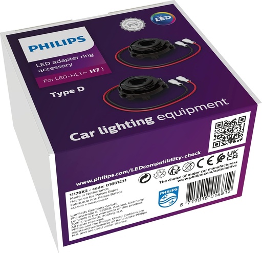 Adaptoare Philips de tip D pentru becuri LED (H7)