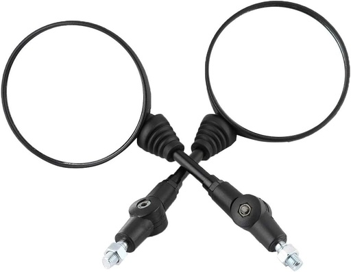 1 pereche de oglinzi retrovizoare pentru motocicleta Oglinzi retrovizoare pentru motocicleta modificate Oglinzi retrovizoare laterale rotunde compatibile cu Kawasaki KLX250 KL250