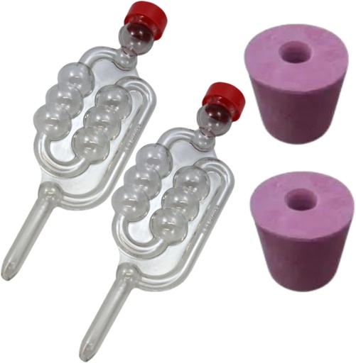 2 x Airlock si dopuri din cauciuc plictisit pentru a se potrivi cu sticla de 1 galon