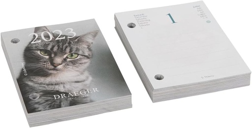 DRAEGER PARIS | Reumplere Jurnal Yvon Cats 23 ianuarie-decembrie | 7 limbi | 365 zile 365 foi 365 fotografii pisici | Hartie certificata FSC(R), imprimata cu cerneluri vegetale
