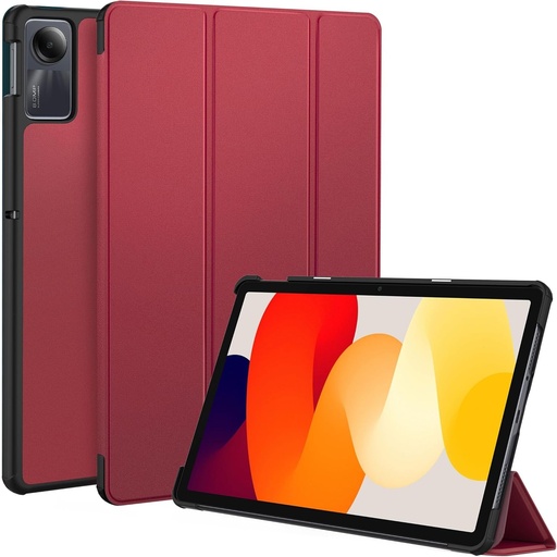 Husa EasyAcc compatibila cu tableta Xiaomi Redmi Pad SE 11 inch 2023, husa de protectie subtire cu suport pentru Redmi Pad SE 2023, rosu