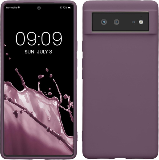 Husa kwmobile Compatibila cu Husa Google Pixel 6 - Husa de protectie din silicon moale pentru telefon - Pale Iris