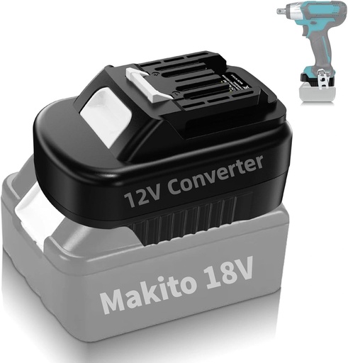 Adaptor baterie Li-ion Makita 18V la Makita 10,8V 12V, pentru scule electrice fara fir Makita 10,8V 12V, adaptor pentru Makita BL1830 BL1850 convertit in Makita BL1016 BL1021B BL1020B (fara