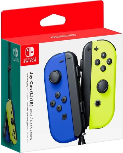 Controler Nintendo Switch Joy-Con, stanga albastru/dreapta neon galben