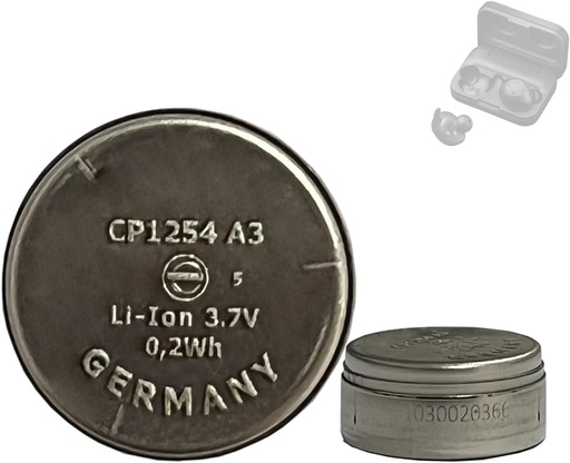 1PC HIGHAKKU CP1254 A3 inlocuitor compatibil cu noul casti Bluetooth WF-1000x WF-1000XM3 Yes-Bra Rox B&O H5 LIR1