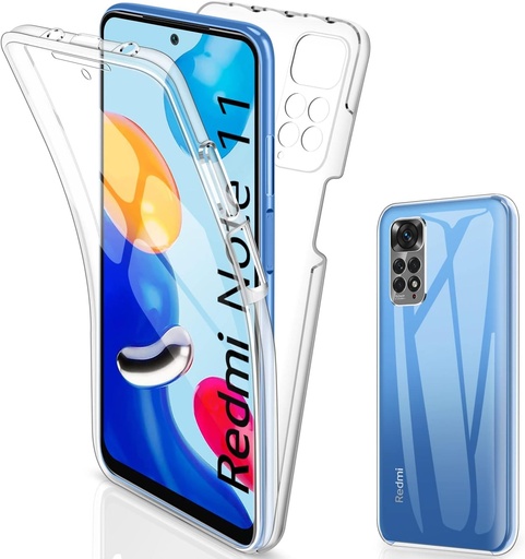 Husa SOGUDE pentru Xiaomi Redmi Note 11, Husa Redmi Note 11S 4G, Husa din silicon TPU Husa de protectie integrala 360 de grade Compatibila cu Xiaomi Redmi Note 11S 4G/ Note 11 4G, transparenta