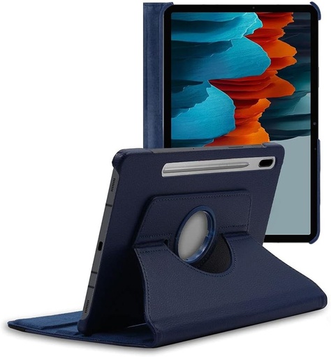 ebestStar - Husa pentru Samsung Galaxy Tab S7 SM-T870, husa rotativa 360, husa de protectie din piele PU, neagra