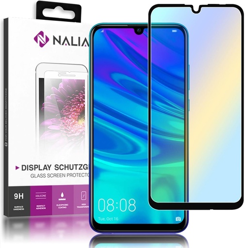 Protector de ecran NALIA compatibil cu Huawei P smart 2019, 9H HD Protectie completa a ecranului Film de sticla reala, Protector de ecran pentru telefon mobil Film de protectie Film de protectie Sticla securizata - transparenta