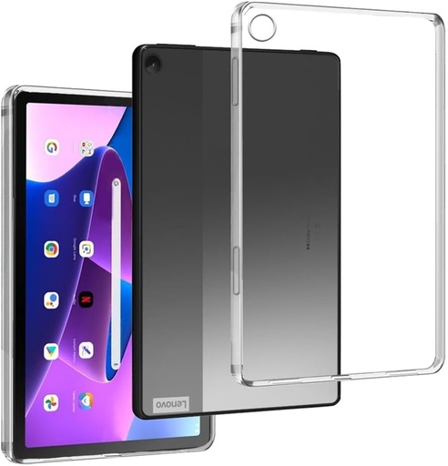 Husa transparenta din silicon REY TPU pentru Lenovo TAB M10 3rd Gen 10.1", Husa de protectie transparenta TPU premium rezistenta la zgarieturi, ultra-subtire 0,33 mm