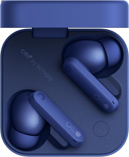 Casti wireless CMF by Nothing Buds Pro 2 cu sunet HiFi, anulare activa hibrida a zgomotului de 50 dB, 6 microfoane HD si efect audio spatial - albastru