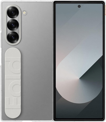 Husa transparenta Samsung EF-QF956 pentru Galaxy Z Fold6 | Husa smartphone, husa telefon mobil inclusiv suport pentru degete, husa de protectie, rezistenta la socuri, transparenta