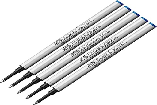 Pix Roller Faber-Castell 148712 Basic Refill, Albastru, 5 buc