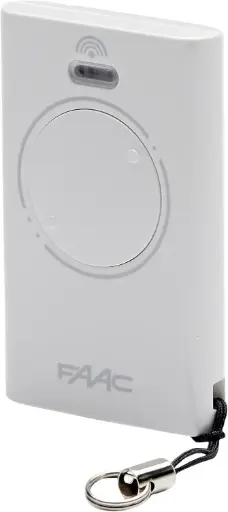 Faac 787007 XT2 433 SLH LR Transmitator telecomanda automatizare poarta 2 canale, 433 mhz, alb