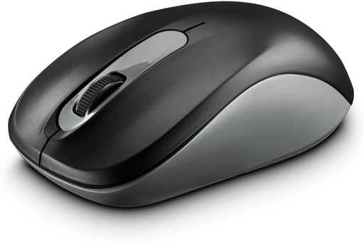 Mouse wireless Hama pentru utilizatori stangaci si dreptaci (3 butoane, 2,4 GHz, cu receptor nano USB, 1600 DPI, mouse optic, pentru notebook si PC) antracit/negru