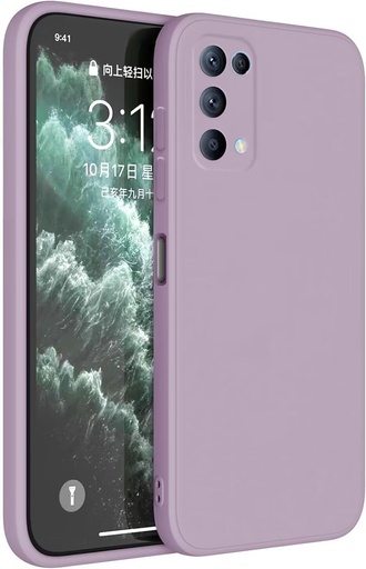 Husa Topme pentru OPPO Find X3 Lite/OPPO Reno5 5G (6,43 inchi) Husa, husa din silicon TPU Protector de piele - iarba violet