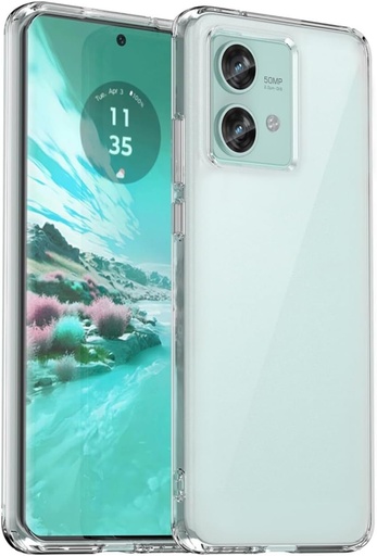 Husa Oprimio Crystal Clear pentru Motorola Moto Edge 40 Neo [Husa din silicon] ​​[100% transparenta] [Material german] Husa transparenta ultra subtire pentru Motorola Edge 40 Neo