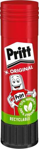Pritt Glue Stick, Lipici sigur si prietenos pentru copii pentru arte si meserii, adeziv puternic pentru rechizite scolare si de birou, 1 x 22 g Pritt Stick, 9H PK611