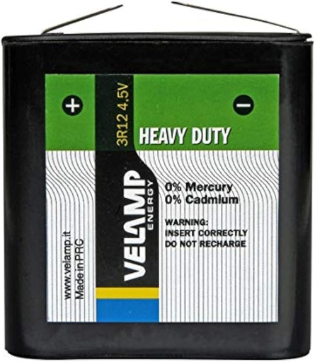 Tabla Velamp 3R12/1BP Pila 3R12 4.5V, verde