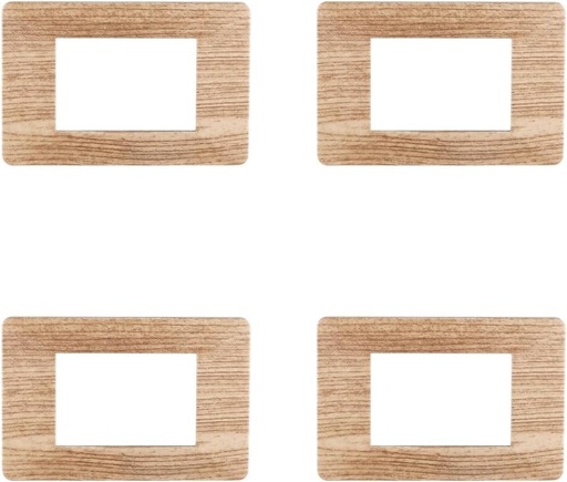 Placa plana ViMAR compatibila, Placi din plastic set 4 bucati, 3 locuri pentru inlocuirea placilor existente - se potrivesc perfect suportului original