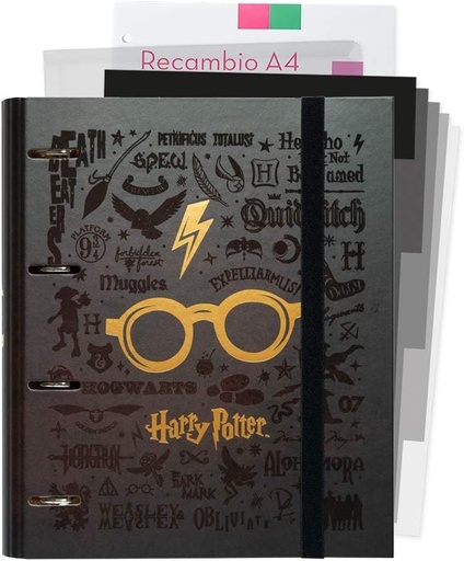 Erik Group: Marvel Avengers Binder Organizer | Legatura cu inele A4 cu coli si despartitoare, cu inchidere elastica, include bloc de 100 coli A4, separatoare de pagini si dosar pentru documente
