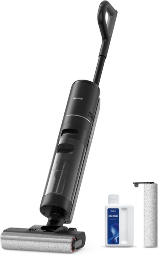 Aspirator fara fir DREAME H12 Pro, curatare margini, autocuratare, uscare cu aer cald, rezervor de apa 900 ml, autonomie baterie 35 min, par de animale de companie, podele dure