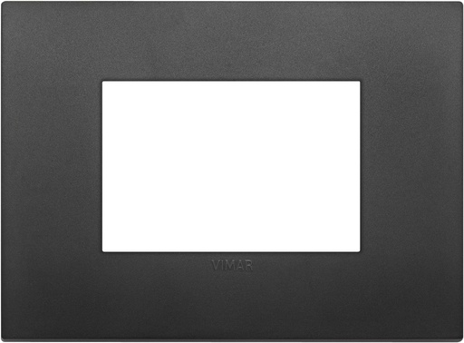 Vimar 19653.71 Placa de acoperire Arke Classic 3 module, tehnopolimer, negru