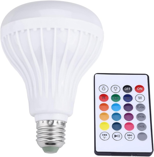 Bec difuzor cu telecomanda fara fir Bluetooth Lampa de redare a muzicii inteligente RGB LED de 12 W