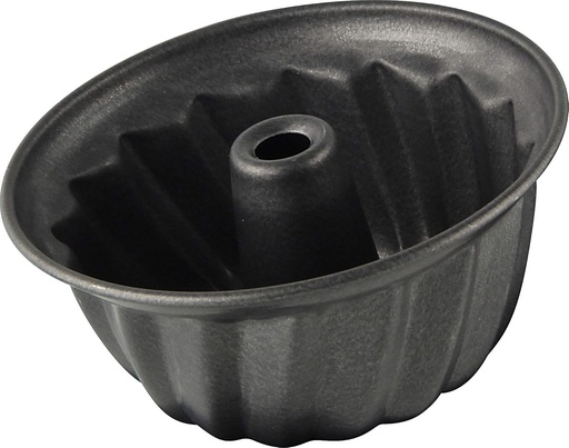 Dr. Oetker Bundt tava 10 cm, tava mica pentru tort, tava din otel cu acoperire antiaderenta (culoare: negru), cantitate: 1 bucata