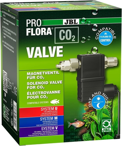 VALVA CO2 JBL PROFLORA, electrovalva pentru adaugare de CO2, silentioasa