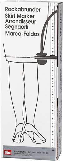 Prym Skirt Rounder, plastic, 80 cm Rockabround, plastic, argintiu/gri, cu scara, gri