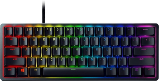 Razer Huntsman Mini (comutatoare rosii) - Tastatura compacta pentru jocuri 60% (comutatoare opto-mecanice silentioase si liniare, tastaturi PBT, cablu USB-C...